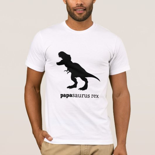 papasaurusのレックス家族の恐竜のティー tシャツ (正面)