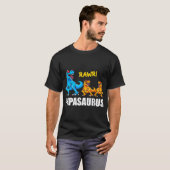 Papasaurus 2キッズシャツパパ恐竜2キッズシャツ tシャツ (正面フル)