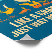 Papasquatch Like A Grandpa Just Way More Squatchy ポスター (角)