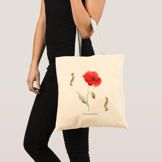 Papaver rhoeas  トートバッグ (正面(商品))