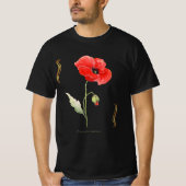 Papaver rhoeas tシャツ (正面)