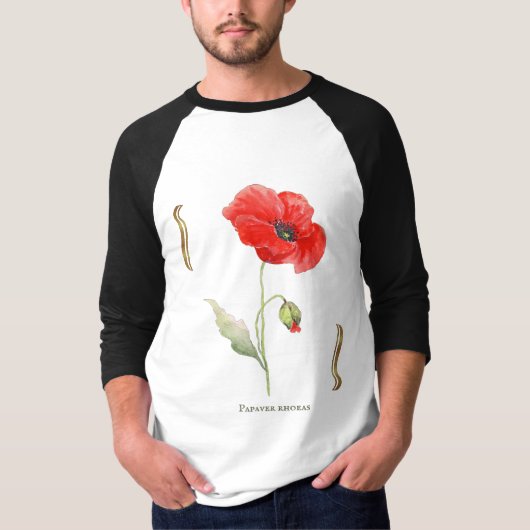 Papaver rhoeas tshirt tシャツ (正面)