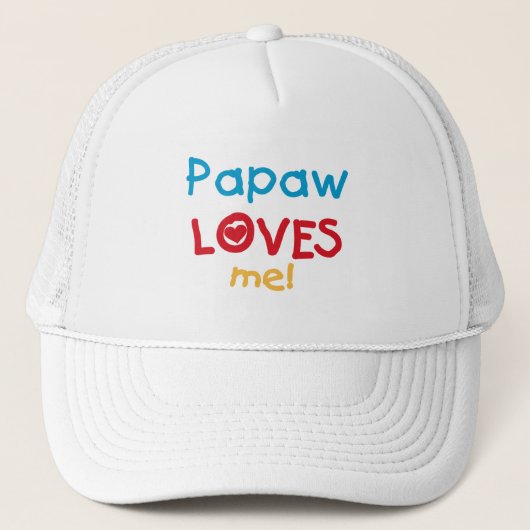 PapawでTシャツとギフトが大好き キャップ (正面)
