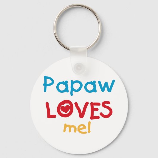 PapawでTシャツとギフトが大好き キーホルダー (正面)