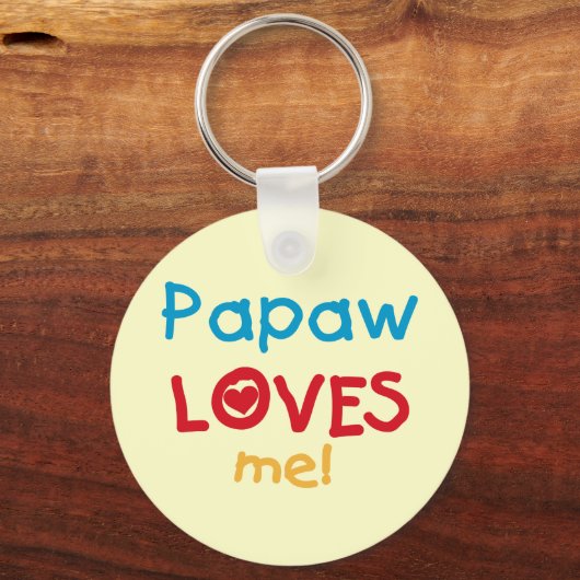 PapawでTシャツとギフトが大好き キーホルダー (正面)