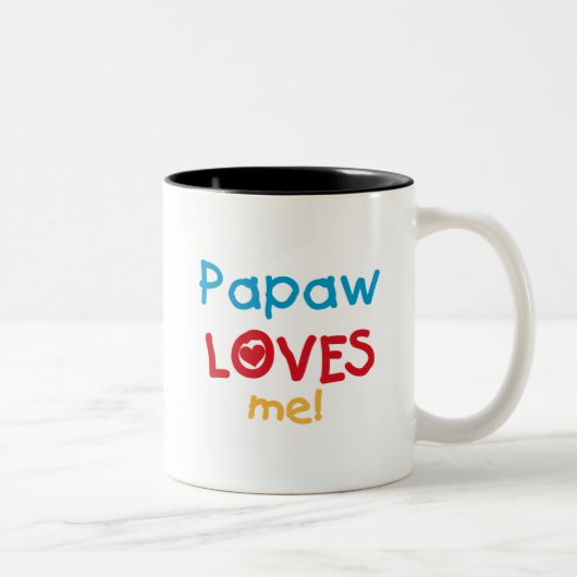 PapawでTシャツとギフトが大好き ツートーンマグカップ (右)