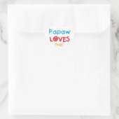 PapawでTシャツとギフトが大好き ハートシール (バッグ)