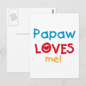 PapawでTシャツとギフトが大好き ポストカード (正面/裏面)