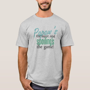 Papawの名前およびGamをだめにすること Tシャツ