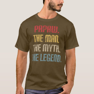 PAPAW男の神話の伝説の男性のギフト Tシャツ