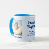 PAPAW誇りを持った新生児ブルー2写真 マグカップ (正面左)