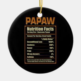 Papaw Nutrition Facts無条件の愛 セラミックオーナメント