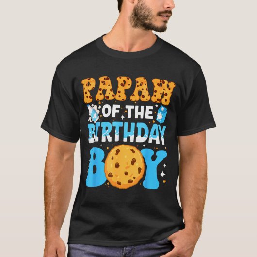 Papaw Of The Birthday Boy Milk And Cookies 1st Bir Tシャツ (正面)