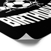 Papaw of the Birthday Boy Soccer Team Bday Party ポスター (角)