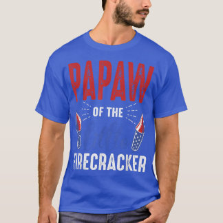 Papaw Of The Little Firecracker 4th of July Birthd Tシャツ