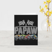 Papaw Retro Monster Truck Family Birthday Matching カード (黄色い花)