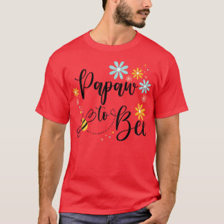 Papaw To Beeかわいい妊娠のお知らせ Tシャツ