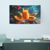 PAPAYA Freshly Squeezed JUICE -  横断幕 (トレードショー)