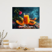 PAPAYA - TROPICAL KISS ポスター (キッチン)