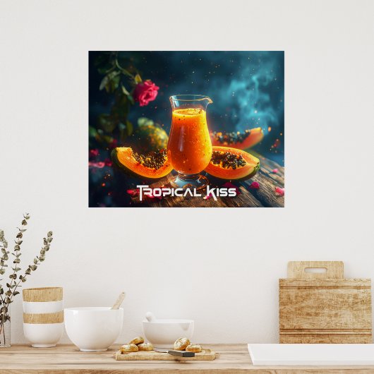 PAPAYA - TROPICAL KISS ポスター (キッチン)