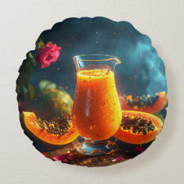 PAPAYA - TROPICAL KISS ラウンドクッション