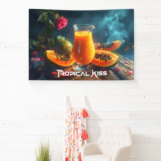 PAPAYA - TROPICAL KISS 横断幕 (インサイチュ)