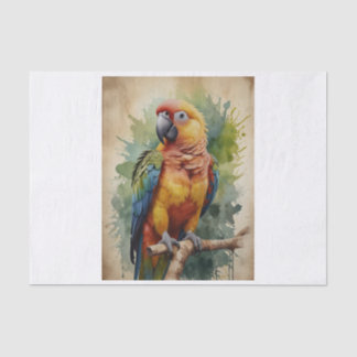 Papegaai decoupage tissue papier 薄葉紙