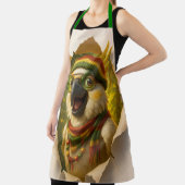 Papegaai Kookschort – Vrolijk Tropisch Design エプロン (インサイチュ)
