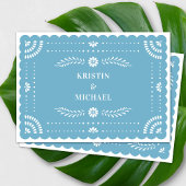 Papel モダン Picado日付の保存 招待状