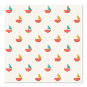 Papel de pared con patrón de barquitos pequeños 壁紙 (正面)