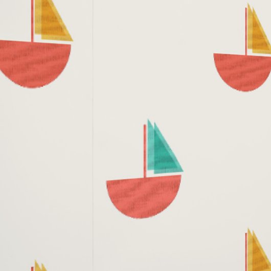 Papel de pared con patrón de barquitos pequeños  壁紙 (縫い目)