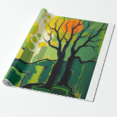 Papel de Presente com paisagem verde ラッピングペーパー (アンロールド)