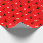 Papel de presente com renas e estrela ラッピングペーパー (角)