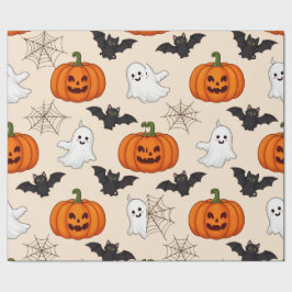 Papel de presente tema halloween ラッピングペーパー
