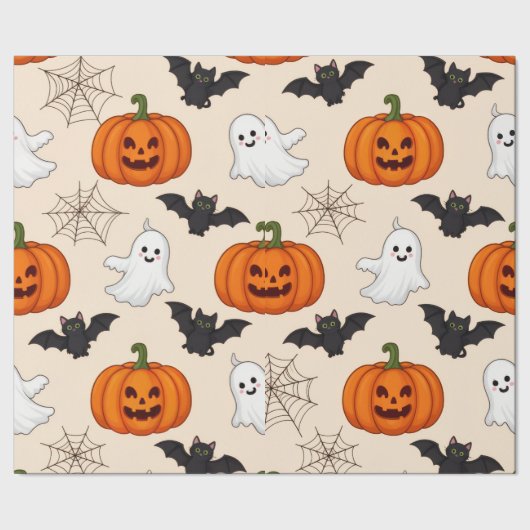 Papel de presente tema halloween ラッピングペーパー (シーム)