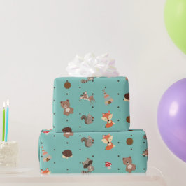 Papel de regalo animalitos del bosque  ラッピングペーパー