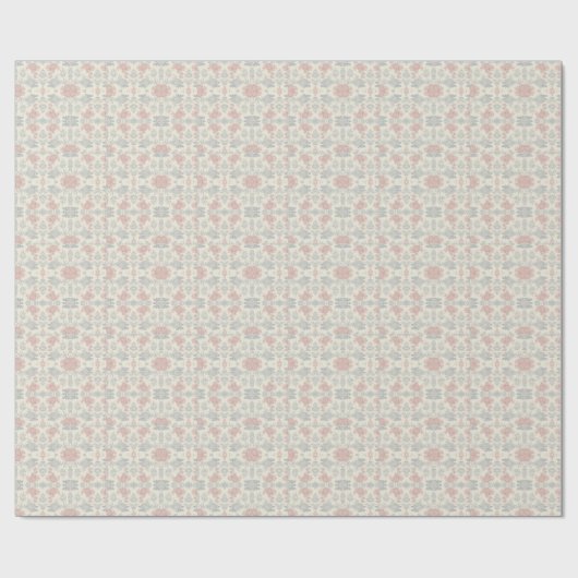Papel de Regalo botánico, flores acuarela, ラッピングペーパー (フラット)