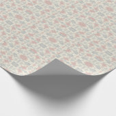 Papel de Regalo botánico, flores acuarela, ラッピングペーパー (角)