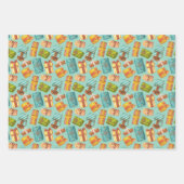 Papel de regalo con estampado de regalitos ラッピングペーパーシート (正面3)