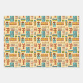 Papel de regalo con estampado de regalitos ラッピングペーパーシート (正面2)