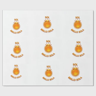 Papel de Regalo con Logo Sol Brillo Sola | Envolto ラッピングペーパー