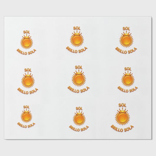 Papel de Regalo con Logo Sol Brillo Sola | Envolto ラッピングペーパー (フラット)