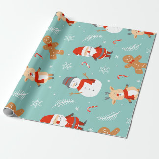 Papel de regalo con motivos navideños ラッピングペーパー