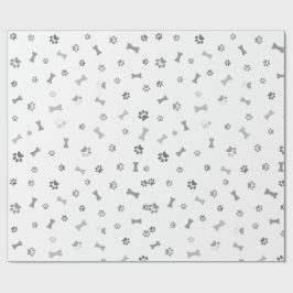 Papel de regalo con patas de perro ラッピングペーパー