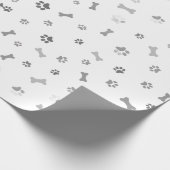 Papel de regalo con patas de perro ラッピングペーパー (角)