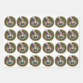 Papel de Regalo Corona de Navidad ラッピングペーパーシート (正面3)