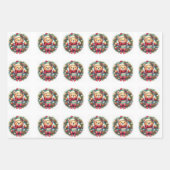 Papel de Regalo Corona de Navidad ラッピングペーパーシート (正面)