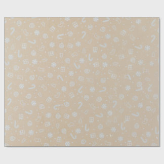 Papel de Regalo de Navidad Clásico,Fondo de Kraft ラッピングペーパー
