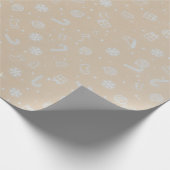 Papel de Regalo de Navidad Clásico,Fondo de Kraft ラッピングペーパー (角)