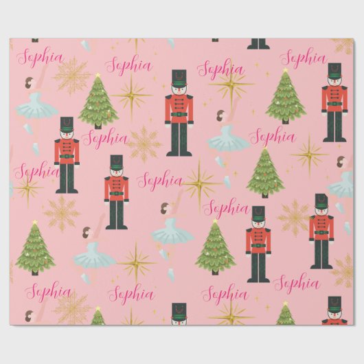 Papel de regalo de Navidad de Cascanueces y Bailar ラッピングペーパー (フラット)